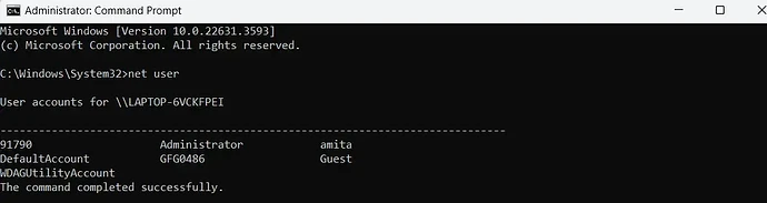 Administrator Command Prompt